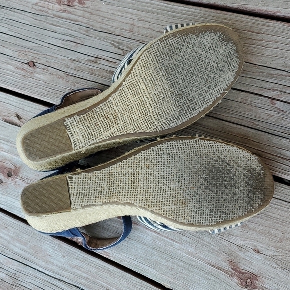 Toms Women University Wedge Open Toe Sandals Ankle Strap shoes sz 8.5 - Picture 8 of 9